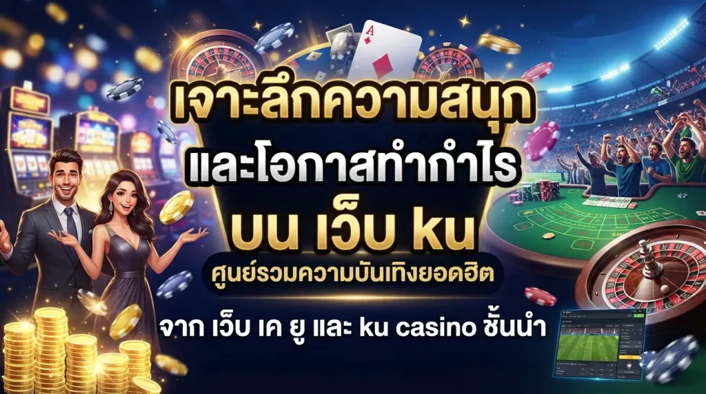 เจาะลึกความสนุกและโอกาสทำกำไรบน เว็บ ku ศูนย์รวมความบันเทิงยอดฮิตจาก เว็บ เค ยู และ ku casino ชั้นนำ